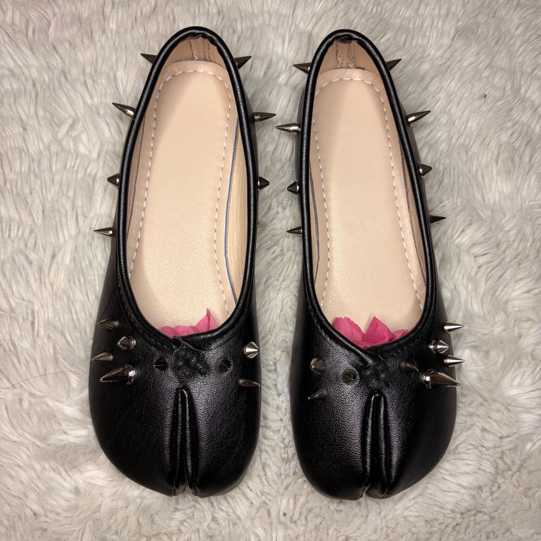 Brown spiked Tabis
